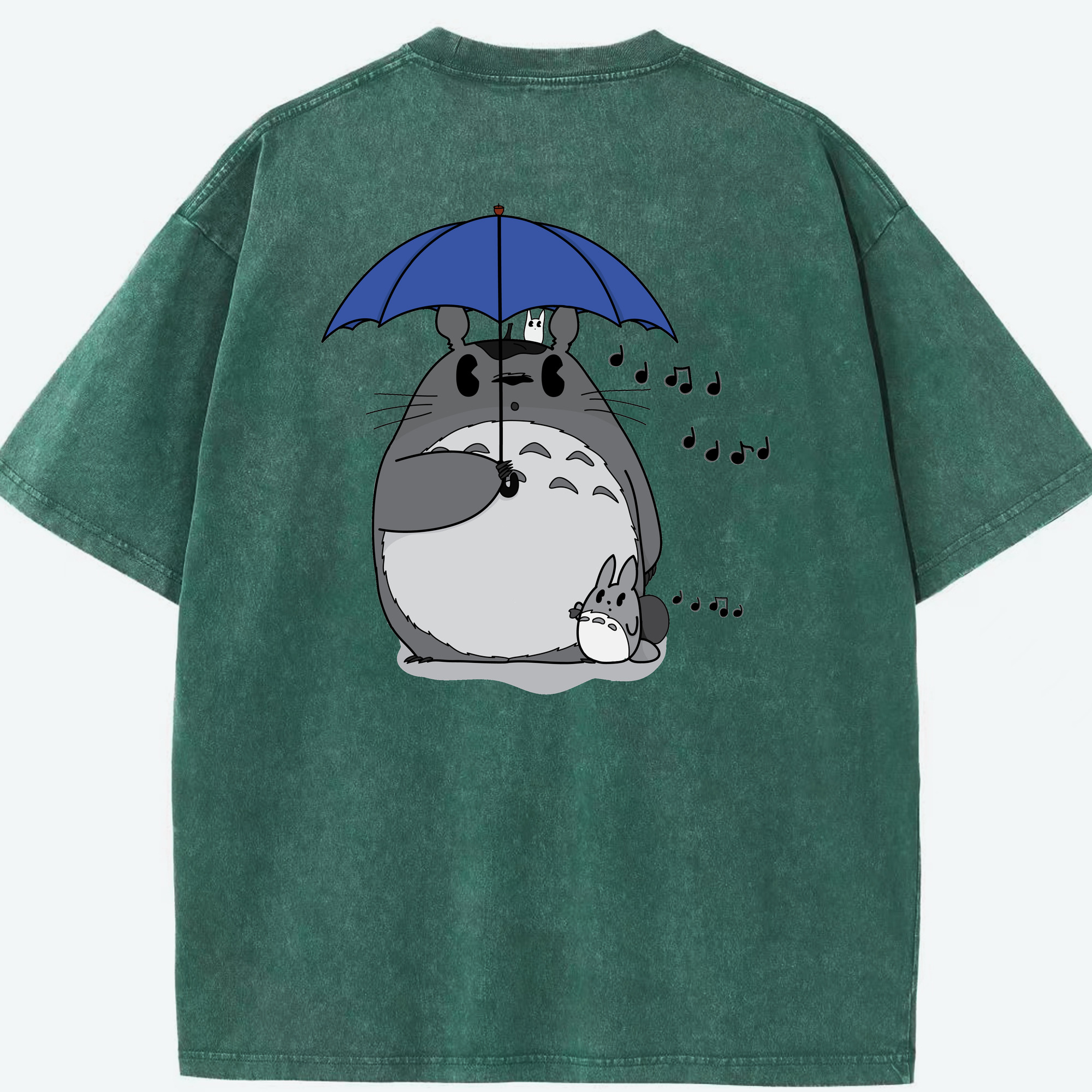 （画像用） となりのトトロ 草壁メイ 草壁サツキ My Neighbor Totoro Satsuki Kusakabe Mei Kusakabe 綿100% ヴィンテージ風 半袖Tシャツ（背面プリント）